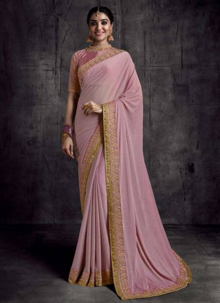 Light Pink Colour Heavy Wedding Wear Fancy New Designer Saree Collection 8317